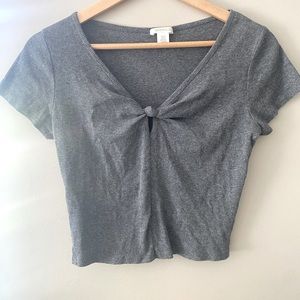 BOZZOLO | grey crop top